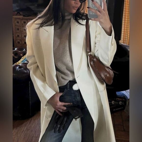 RARE Athleta white duster jacket - Picture 1 of 11
